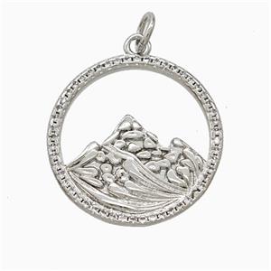 Copper Pendant Pave Zircon, Gold Plated, approx 20mm [FD22507]