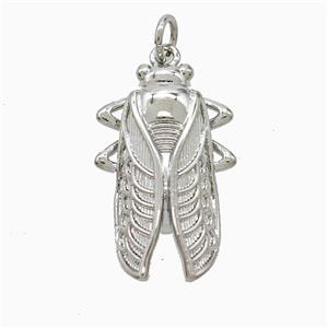 Copper Pendant Pave Zircon, Gold Plated, approx 14-22mm [FD22509]