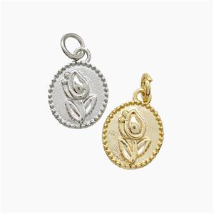Copper Pendant, Gold Plated, approx 8-9mm [FD22605]