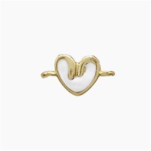 Enamel Copper Pendant, Gold Plated, approx 6-7mm [FD22666]