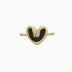 Enamel Copper Pendant, Gold Plated, approx 6-7mm [FD22667]