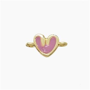 Enamel Copper Pendant, Gold Plated, approx 6-7mm [FD22668]