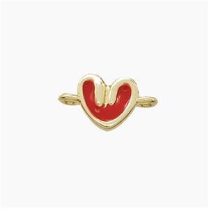 Enamel Copper Pendant, Gold Plated, approx 6-7mm [FD22669]