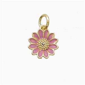 Enamel Copper Pendant, Gold Plated, approx 10mm [FD22699]