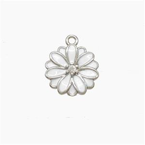 Enamel Copper Pendant, Gold Plated, approx 10mm [FD22703]