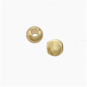 Copper Round Beads Gold Plated, approx 5mm [FD22917]