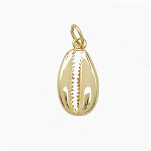 Copper Conch Shell Pendant Gold Plated, approx 9-15mm [FD22929]