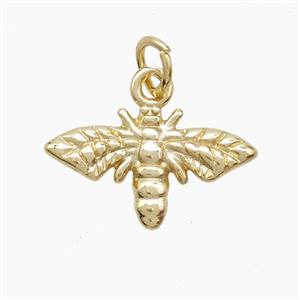 Copper Honeybee Pendant Gold Plated, approx 10-18mm [FD23118]