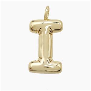 Copper Letter-I Pendant Gold Plated, approx 16-20mm [FD23368]