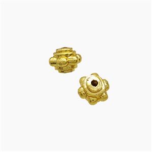 Zinc Alloy Rondelle Spacer Beads Gold Plated, approx 5mm [FD23717]