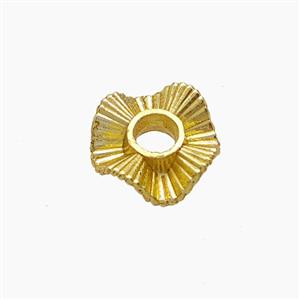 Zinc Alloy Wave Spacer Beads Gold Plated, approx 10mm [FD23724]