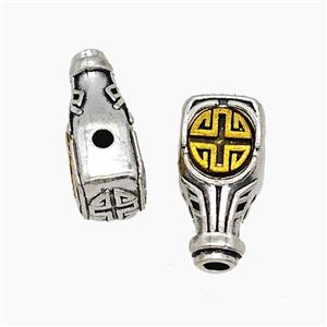Tibetan Style Copper Guru Beads Antique Silver Gold, approx 8.5-18mm [FD23868]