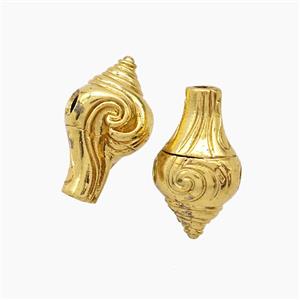 Tibetan Style Copper Guru Beads Gold Plated, approx 11-19mm [FD23882]