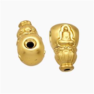 Tibetan Style Copper Guru Beads Buddha Gold Plated, approx 11-19mm [FD23883]