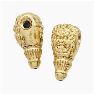 Tibetan Style Copper Guru Beads Buddha Gold Plated, approx 12-25mm [FD23892]