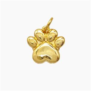 Copper Paws Pendant Gold Plated, approx 12mm [FD24104]
