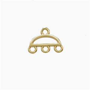 Copper Car Pendant Gold Plated, approx 6-10mm [FD24386]