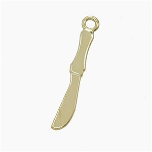 Copper Tableknife Pendant Gold Plated, approx 4-25mm [FD24747]