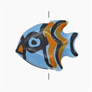 Porcelain Fish Beads Painted, approx 17-20mm [FD24802]