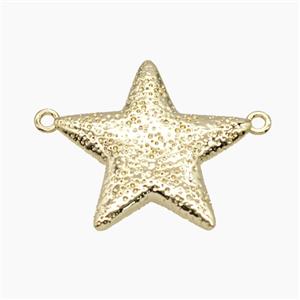 Copper Starfish Pendant Gold Plated, approx 30mm [FD25179]