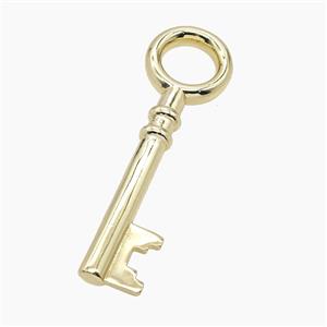 Copper Key Pendant Gold Plated, approx 30-95mm [FD25182]