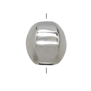 Copper Lantern Beads Large Hole Platinum Plated, approx 13-14mm, 4mm hole [FD25231]