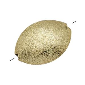 Copper Oval Beads Brushed Gold Plated, approx 19-26mm [FD25233]