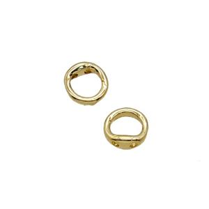 Copper Beads Gold Plated, approx 5mm [FD25235]