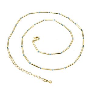 Copper Necklace Chain Gold Plated, approx 1.5mm, 40-45cm length [FD25351]