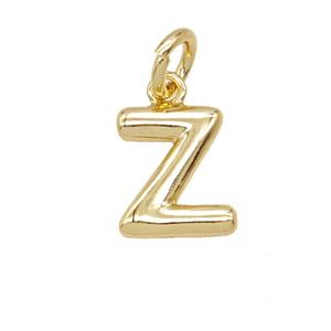 Copper Letter-z Pendant Gold Plated, approx 12-22mm [FD25412]