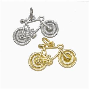 Copper Bicycle Pendant Sports Mixed, approx 11-19mm [FD25867]