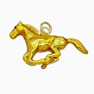 Copper Horse Pendant Yellow Painted Gold Plated, approx 18-28mm [FD25897]