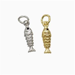 Copper Fish Pendant Mixed, approx 4-12mm [FD26250]