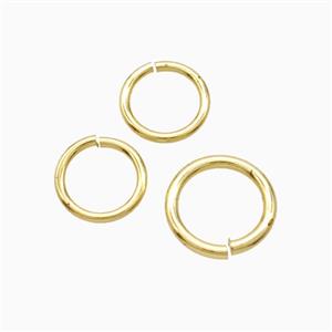 Copper Jumprings Gold Plated, approx 12mm, 1.5mm thickness [FD26327-12MM]