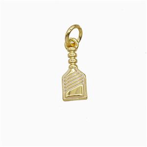 Copper Pickleball Paddle Pendant Enamel Sports Gold Plated, approx 5-12mm [FD26392]