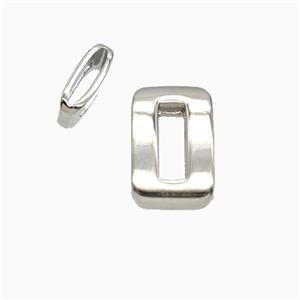 Copper Number-0 Beads Flat Hole Platinum Plated, approx 5-14mm, 1.6-10mm hole [FD26533]