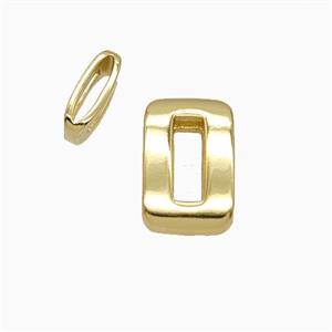 Copper Number-0 Beads Flat Hole Gold Plated, approx 5-14mm, 1.6-10mm hole [FD26544]