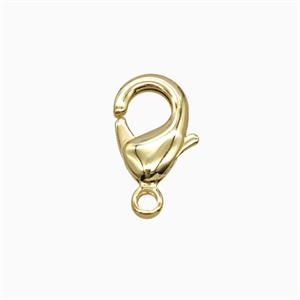 Copper Lobster Clasp Gold Plated, approx 12mm [FD26581]
