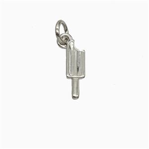 Copper Ice Cream Pendant Platinum Plated, approx 4-12mm [FD26602]