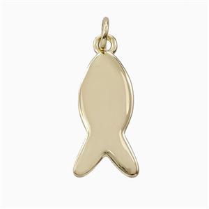Copper Fish Pendant Gold Plated, approx 10-20mm [FD26832]