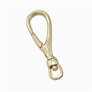 Copper Carabiner Clasp Gold Plated, approx 10-30mm [FD26851]