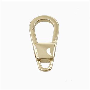 Copper Carabiner Clasp Gold Plated, approx 12-25mm [FD26853]