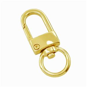 Copper Carabiner Clasp Gold Plated, approx 15-40mm [FD26855]