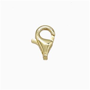 Copper Lobster Clasp Gold Plated, approx 9mm [FD26935-9MM]