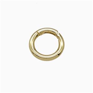 Copper Carabiner Clasp Gold Plated, approx 12mm [FD26949]