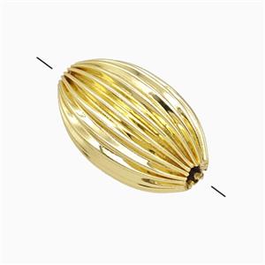 Copper Rice Beads Gold Plated, approx 13-20mm [FD26957]