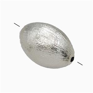 Copper Rice Beads Brushed Platinum Plated, approx 14-20mm [FD26958]