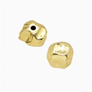 Copper Beads Freeform Gold Plated, approx 9mm [FD26980]