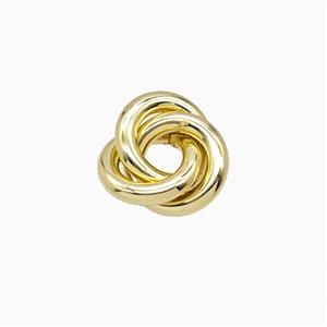 Copper Ring Beads Gold Plated, approx 12mm [FD27002]