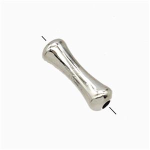 Copper Bamboo Beads Platinum Plated, approx 5-15mm [FD27010]